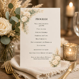 Luxuriös-rustikale Blumen mit Pampasgras Programm