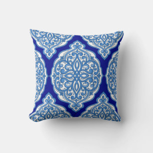 Luxuriös weiß-blau, türkisch dekoriert. kissen