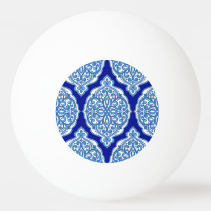 Luxuriös weiß-blau, türkisch dekoriert. tischtennisball