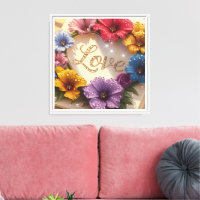 Luxuriöse 3D-Grußkarte mit floralem Design