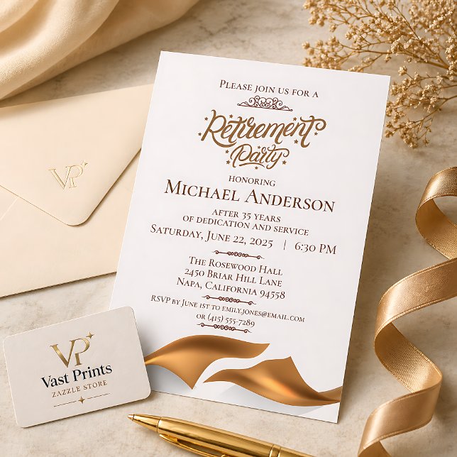 Luxuriöse Abschiedsparty Einladung (Luxurious Retirement Party Invitation
)