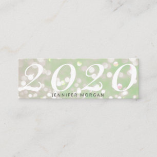 Luxuriöse Abschluss Funkeln Glitzer Name Card Mini Visitenkarte