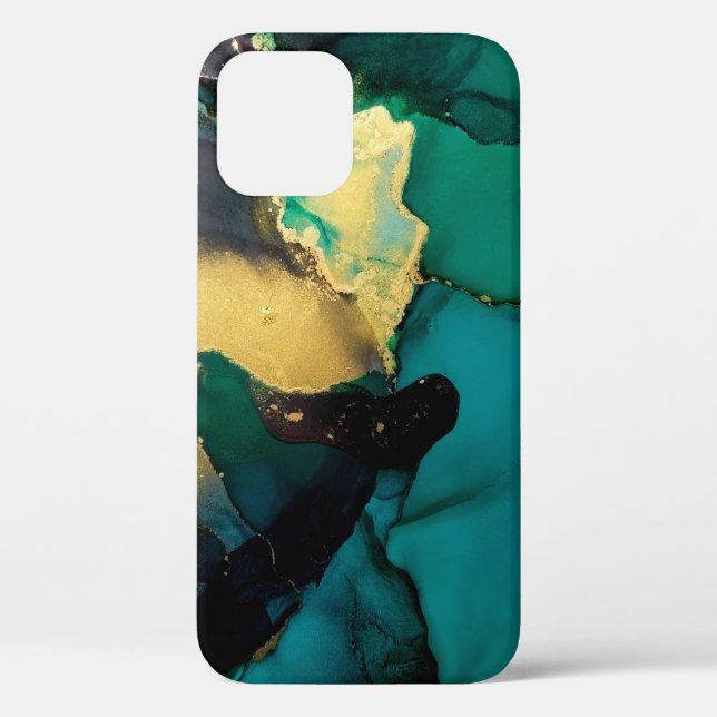 Luxuriöse abstrakte Flüssigkunstmalerei Hintergrun Case-Mate iPhone Hülle (Rückseite)