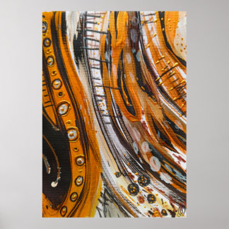 Luxuriöse abstrakte Musterkunst Luxus abstrakte Ku Poster