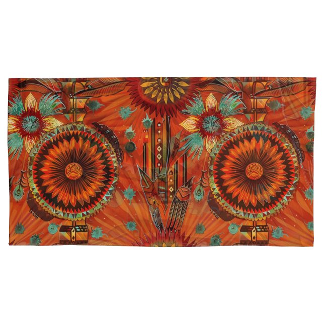 Luxuriöse Aquamarine "Intricate Echoes" Kissenbezug (Vorderseite-Links)