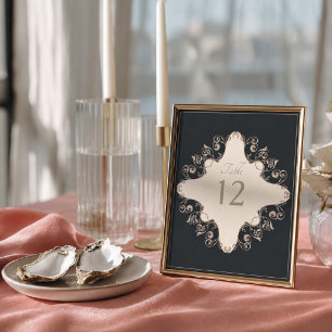 Luxuriöse barocke Hochzeitstisch-Nummer Poster