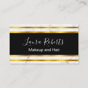 Luxuriöse Black Gold Marmor Business Card Visitenkarte