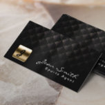 Luxuriöse Black & Gold Sports Agent Business Card Visitenkarte<br><div class="desc">Luxuriöse Black & Gold Sports Agent Business Card.</div>