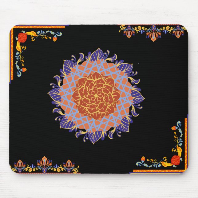 Luxuriöse Blumenmousepad Mousepad (Vorne)