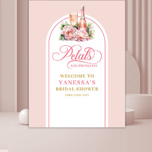 Luxuriöse Blütenblätter und Prosecco-Party-Fotohin Wandteppich