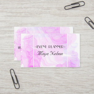 Luxuriöse Coole rosa Marmorkarte Business Card Visitenkarte