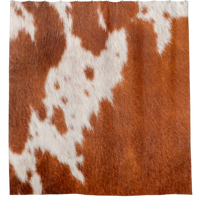 Luxuriöse Cowhide Animal Skin Drucktuch Kissen Duschvorhang (Vorderseite)