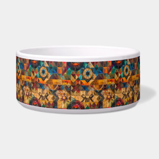 Luxuriöse Cyan "Inherited Artistry" Comfy Pet Bowl Napf