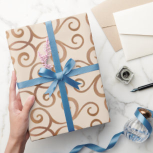 Luxuriöse Damask Pattern Geschenkpapier