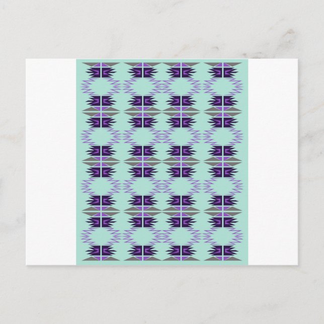 Luxuriöse Design-Azteken, Mint-Edition Postkarte (Vorderseite)