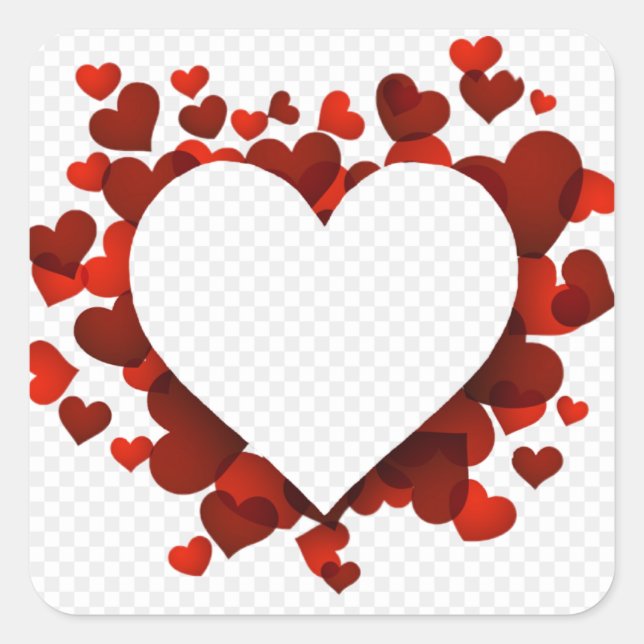 Luxuriöse Designer-Aufkleber Quadratischer Aufkleber (Vorderseite)