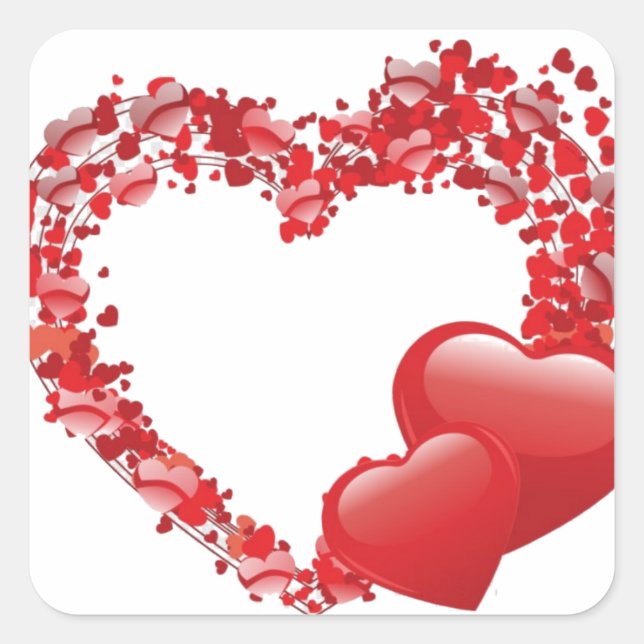 Luxuriöse Designer-Aufkleber Quadratischer Aufkleber (Vorderseite)