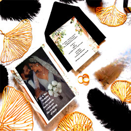 Luxuriöse Einladungskarte für Hochzeiten - Elegant