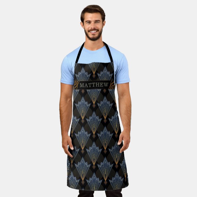 Luxuriöse Elegante Art Trendy Deko Pattern Schürze (Getragen)