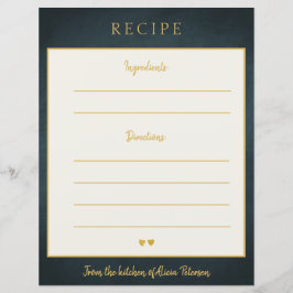 Luxuriöse elegante Marinekarte mit Goldtypografie