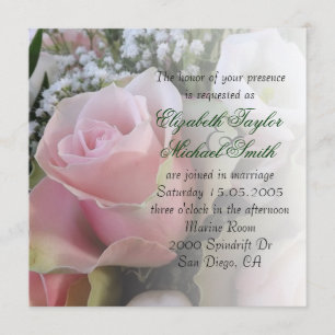 Luxuriöse Elegante Rose Spring Bouquet Wedding Ein Einladung
