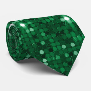 Luxuriöse Emerald Sparkle Neck Tie Krawatte