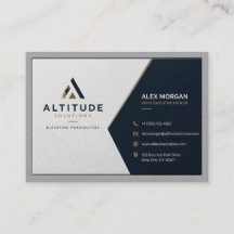Luxuriöse Executive Visitenkarte mit modernem Gold