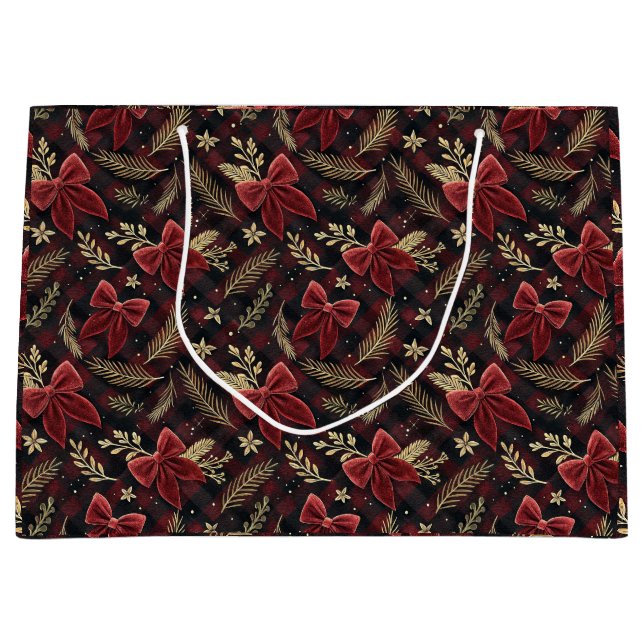 Luxuriöse Feiertags-Geschenktüte Große Geschenktüte (Vorderseite)