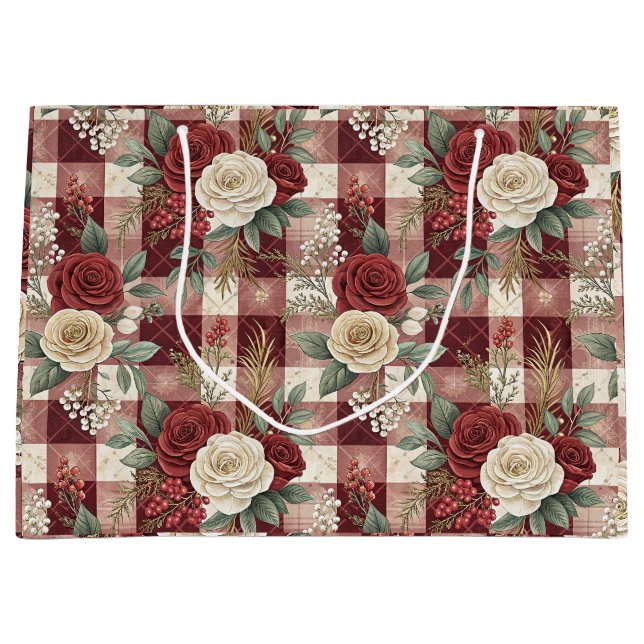Luxuriöse Feiertags-Geschenktüte Große Geschenktüte (Vorderseite)