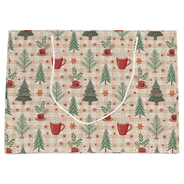 Luxuriöse Feiertags-Geschenktüte Große Geschenktüte (Vorderseite)
