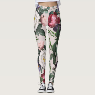 Luxuriöse feminine Summer Fashion boho Blume Leggings