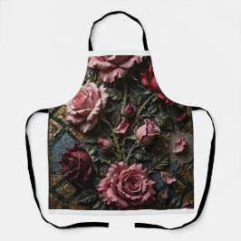 Luxuriöse florale Dekoration  Schürze