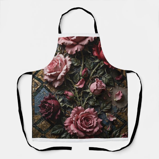 Luxuriöse florale Dekoration  Schürze (Vorderseite)