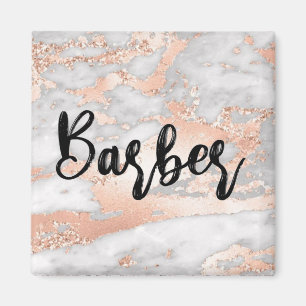 Luxuriöse Fluid Art: Marble-Tinte Fusion Barber Magnet