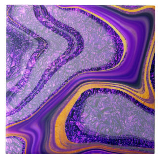 Luxuriöse Fluid Art - Zeitgenössisches abstraktes Fliese