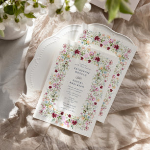 Luxuriöse Frühlingsgarten-Hochzeitseinladung Einladung