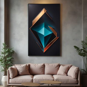 Luxuriöse Geometrie: Das Funkeln der Zukunft in A Poster