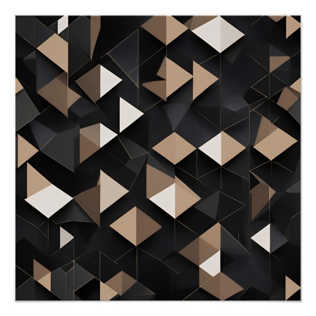 Luxuriöse Geometrie Poster (Vorderseite)