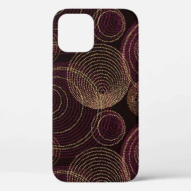 Luxuriöse geometrische Gold Print Case-Mate iPhone Hülle (Rückseite)