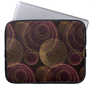 Luxuriöse geometrische Gold Print Laptopschutzhülle