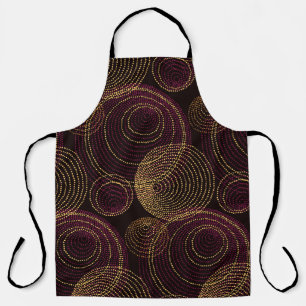 Luxuriöse geometrische Gold Print Schürze
