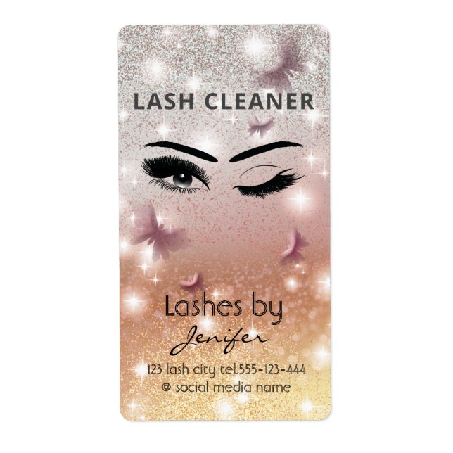 Luxuriöse glitterwink lash extension lash cleaner  (Vorne)