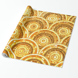 Luxuriöse Glitzer-Runden für Metallfolien Geschenkpapier