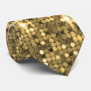Luxuriöse Gold Sequin Festive Neck Tie Krawatte