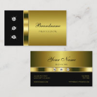 Luxuriöse Gold und Schwarz mit schimmernden Rhines