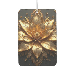 Luxuriöse Goldblume Autolufterfrischer