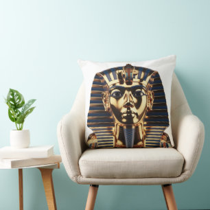 Luxuriöse goldene ägyptische Masken-Kunst Kissen