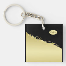 Luxuriöse goldene Dekoration auf goldenem und schw