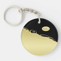 Luxuriöse goldene Dekoration auf goldenem und schw