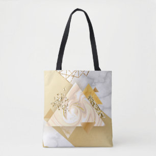 Luxuriöse goldene geometrische mit Marmor nahtlos